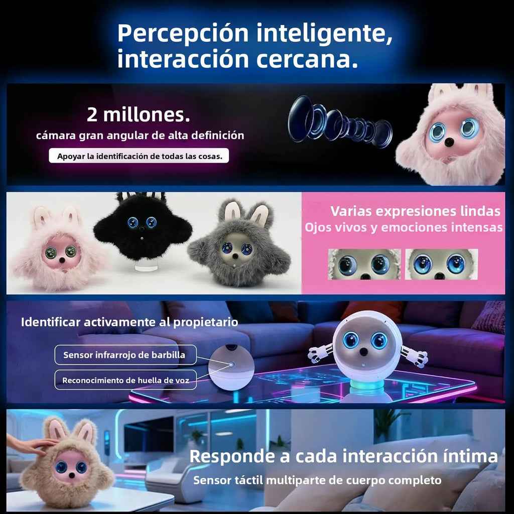 AI Smart Robotic Pet — ChatGPT & Deepseek AI, Touch Sensing & LCD Screen