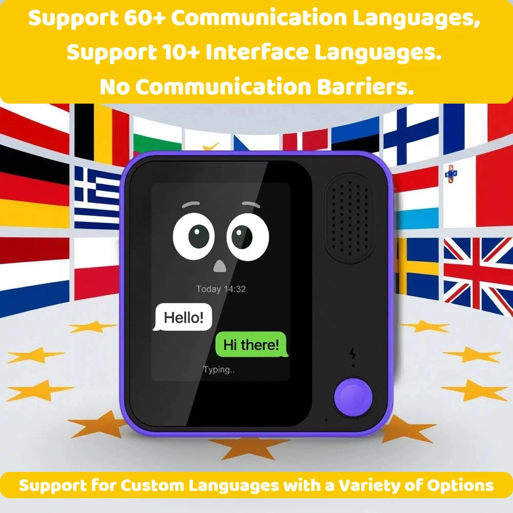 AI Voice Robot Companion — Multilingual Chatbot, HD Screen & GPT Privacy Protection