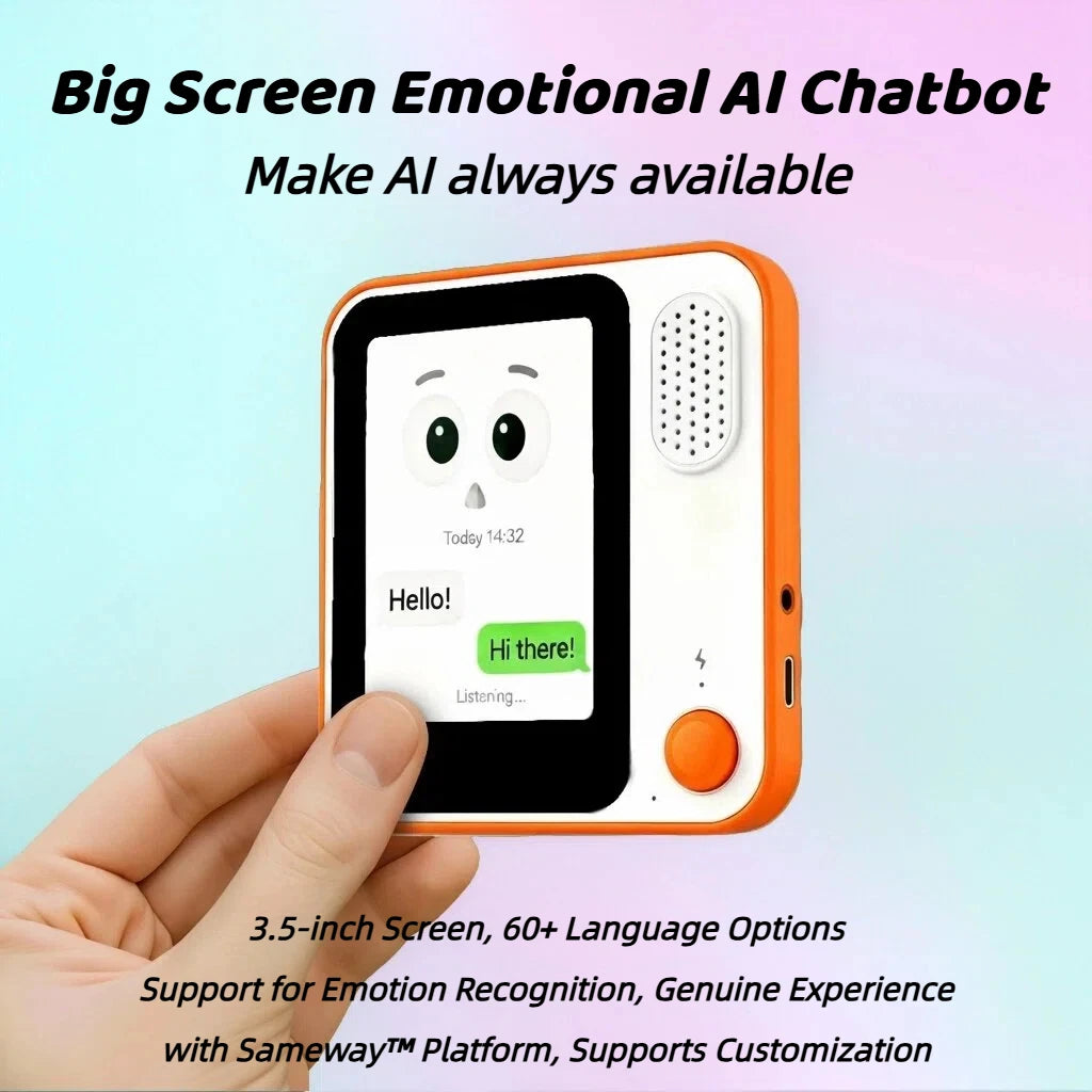 AI Voice Robot Companion — Multilingual Chatbot, HD Screen & GPT Privacy Protection