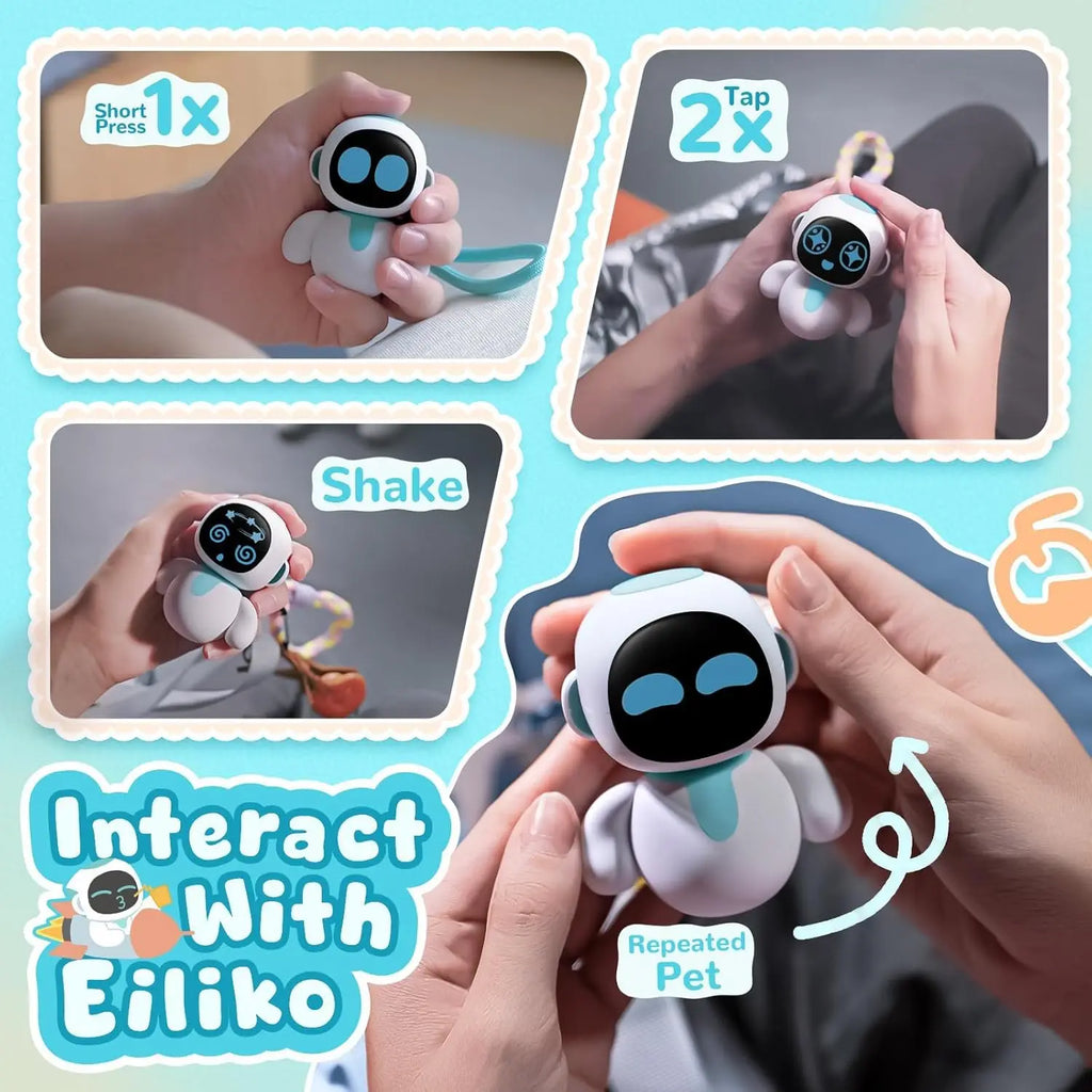 Eiliko Smart AI Robot Pendant — Mini Pet with LED Display & Voice Interaction
