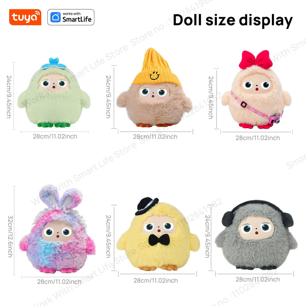 AI Plush Toy — Smart Voice, LED Eyes & Tuya App — Rechargeable E-Pet Companion