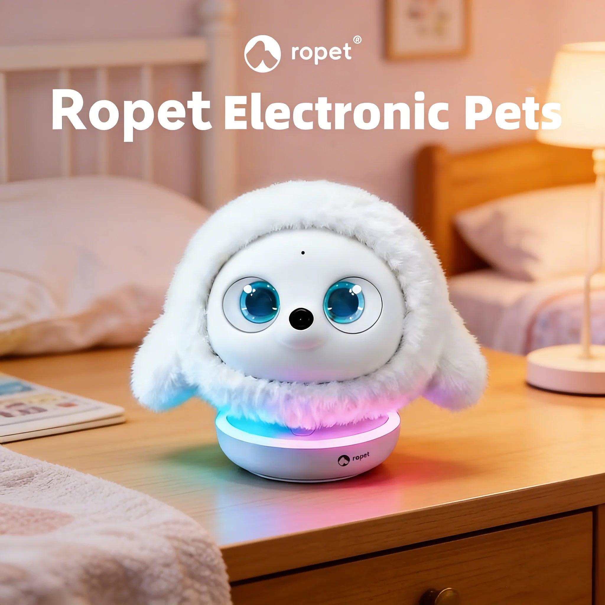 Ropet KAMOMO AI Desktop Companion — Facial Recognition & Touch Sensing