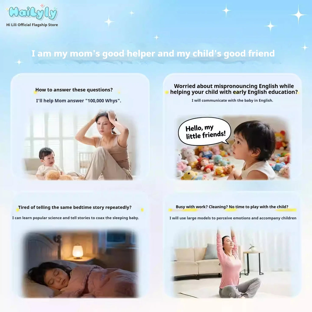 HaiLyly AI Smart Robot — Emotional Companion with Touch & Wireless Interaction
