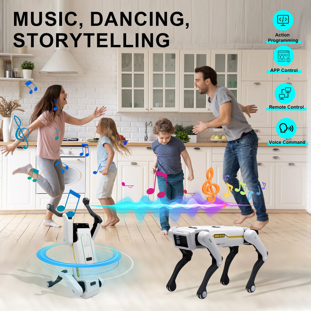 AI RC Robot Dog — Voice Dialogue, APP Control, Singing & Dancing