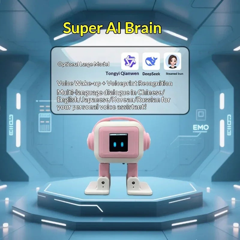 New AI EMO Robot ESP32-S3 — Interactive Chat, Dancing & Emotional Companionship