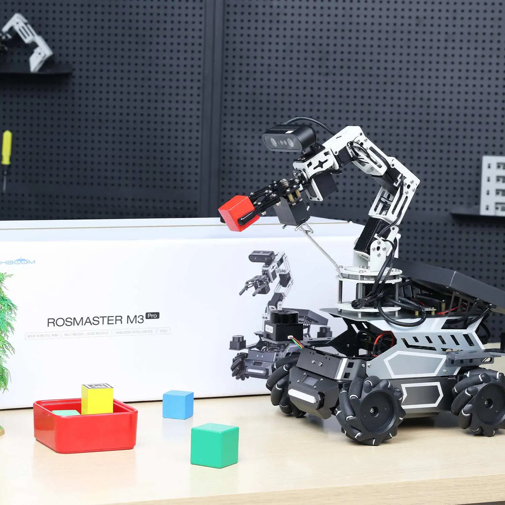 Yahboom ROSMASTER M3 PRO — AI ROS2 Robot Kit with 3D Vision, Dual LiDAR & SLAM