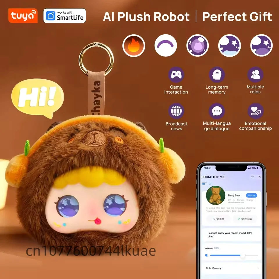Jopark Smart AI Plush Robot Pet — Voice Conversation & Tuya App Control