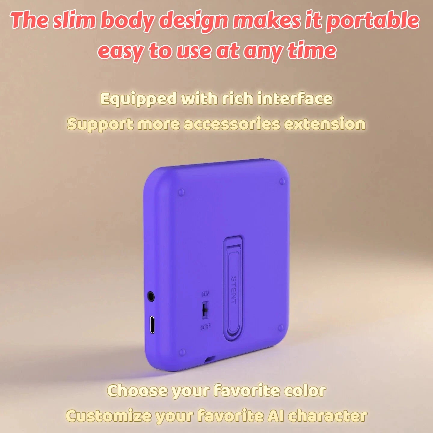 AI Voice Robot Companion — Multilingual Chatbot, HD Screen & GPT Privacy Protection