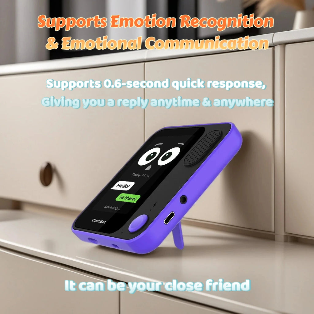 AI Voice Robot Companion — Multilingual Chatbot, HD Screen & GPT Privacy Protection