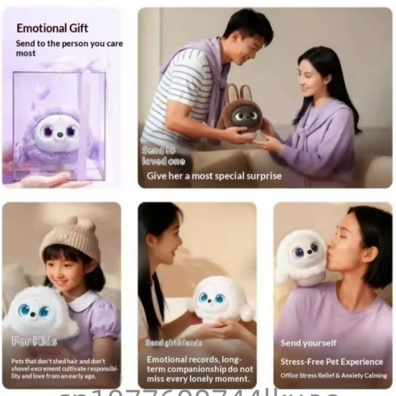 Ropet KAMOMO AI Desktop Companion — Facial Recognition & Touch Sensing