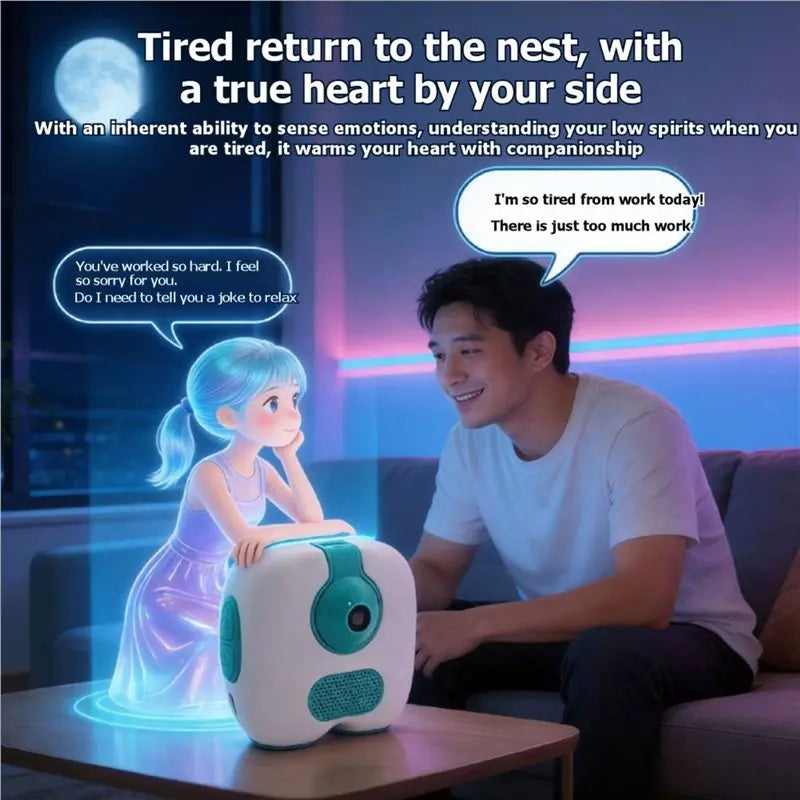 AI Robot Voice Assistant with Wi-Fi Smart Clock & Image Recognition